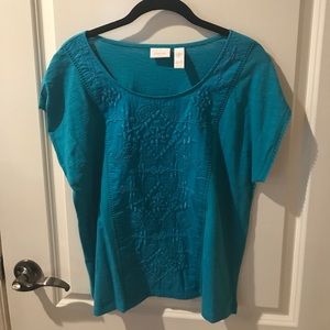 NWOT Chico’s turquoise top, size 1